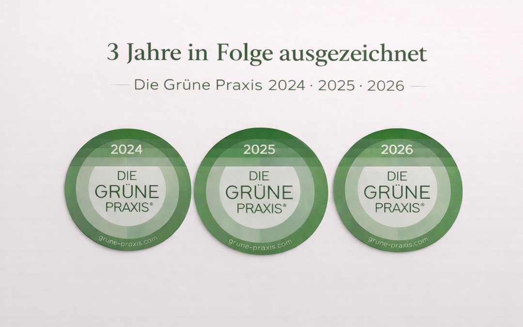 Dreifach in Folge ausgezeichnet für nachhaltige Praxisführung